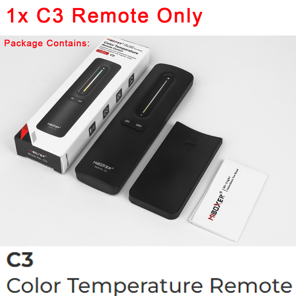 MiLight 2.4G Wireless Dimmer Remote FUT006 FUT007 FUT094 S1-W S1-B S1W+ C1 C3 Y1 Y2 K0 K1 K2 K3 K2S K3S for MiBoxer CCT LED Lamp: Blue