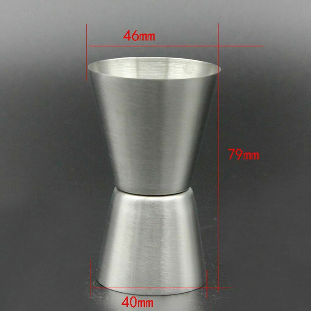 15/30ml Stainless Steel Measure Cup Jigger Single Double Shot Short Cup Tool Double Shot Cocktail Wine Measure Cups Durable Jugs