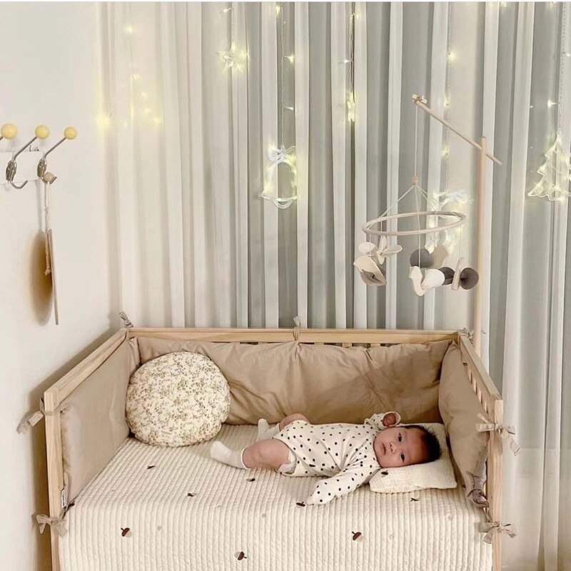 Baby Crib Mobile Wind Chime Houten Dier Opknoping Hangers Rammelaar Pasgeboren Muziek Bed Bel Zuigelingen Verpleging Room Decor