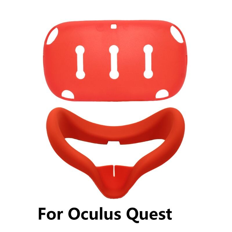 Front Protective Shell Sweatproof Skin Cap Silicone VR Face Pad Set for Oculus Quest Accessories Kit