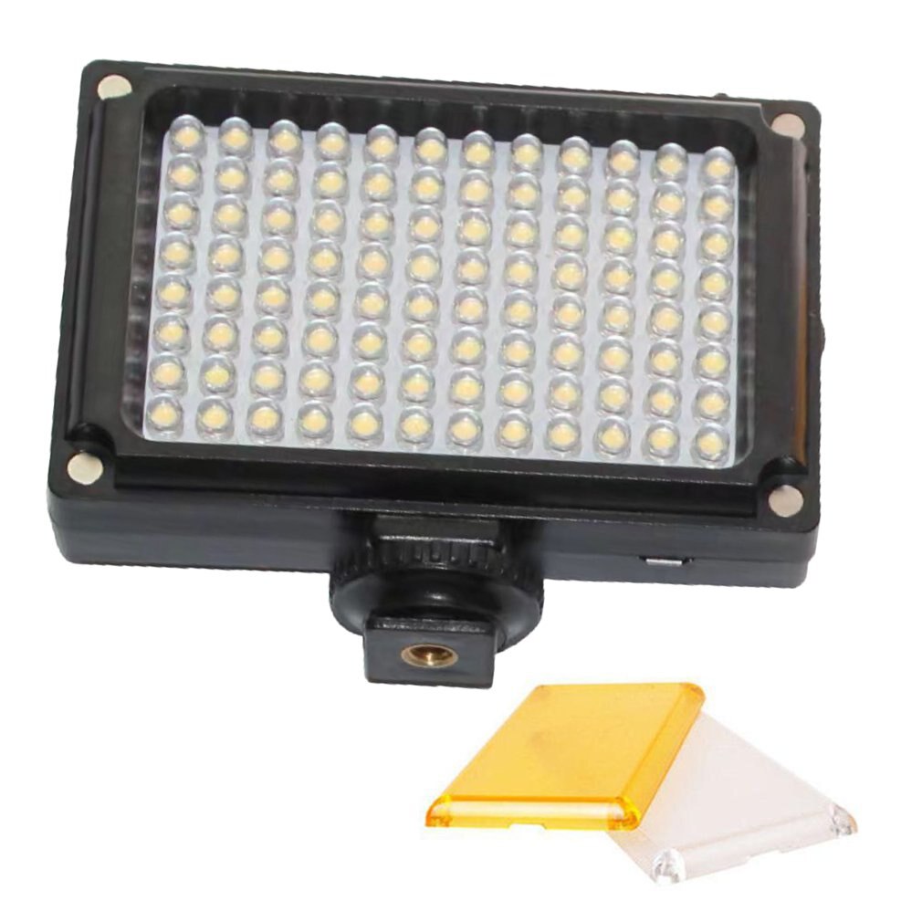 96 LED vidéo portatif léger de selfie remplir lumière projecteur avec griffe pour smartphone téléphone portable caméra