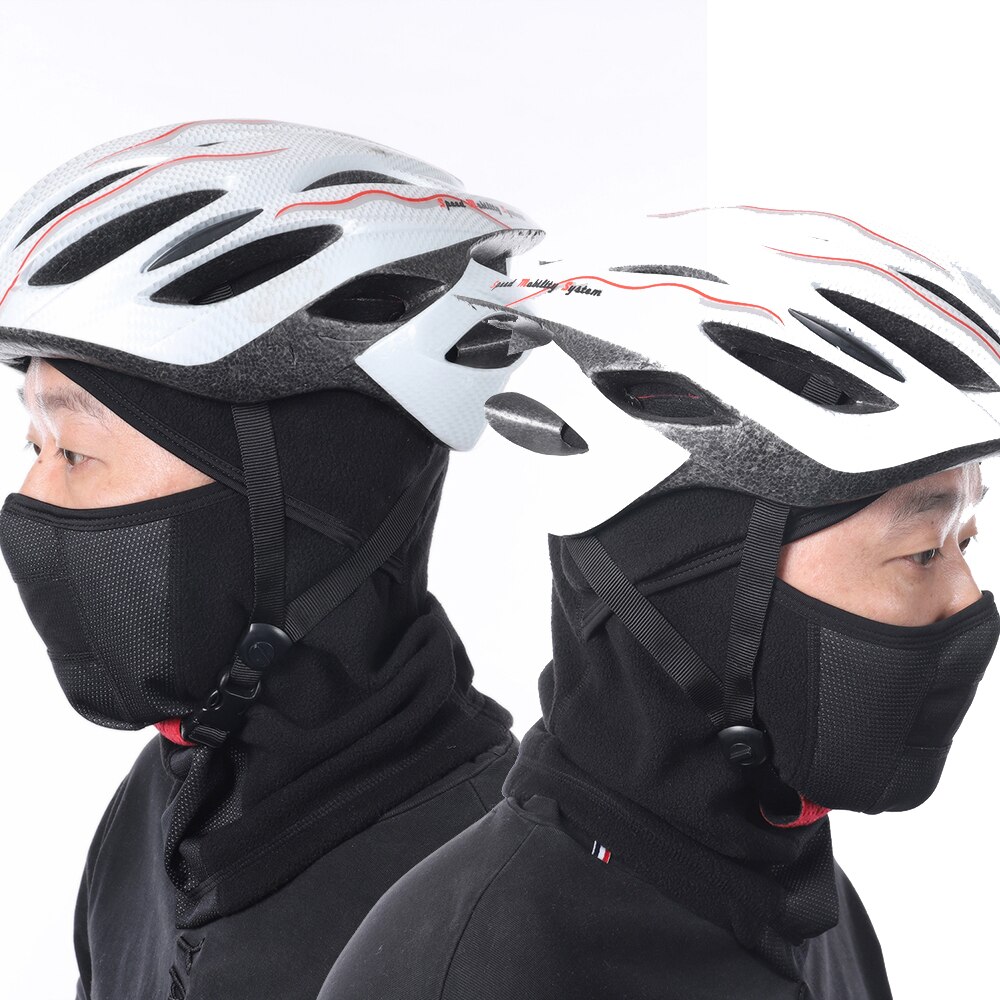 Arsuxeo Winter Fietsen Cap Fleece Thermal Fiets Hood Ski Masker Fietsen Sjaal Hoofddeksels Winddicht Warm Houden M1