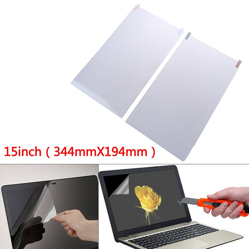 1Pc 15 inch Monitor Laptop LCD Clear Screen Guard LED Protector Film Cover