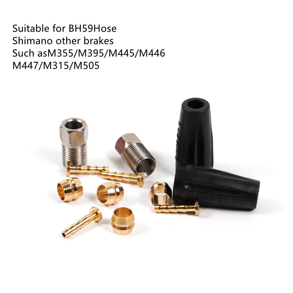 CNC Bike Hydraulic Brake Hose 5mm*3M MTB Brake Hosing Oil Tube Pipe For Shimano BH59 BH90 Bicycle Brake Hose: BH59 Inserts Set