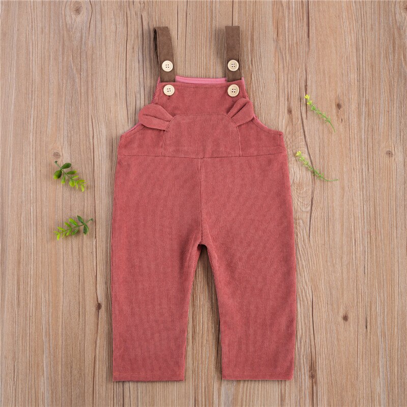 Lente herfst jongens overalls meisjes corduroy jumpsuit kinderen casual broeken kinderbroeken baby meisjes overalls