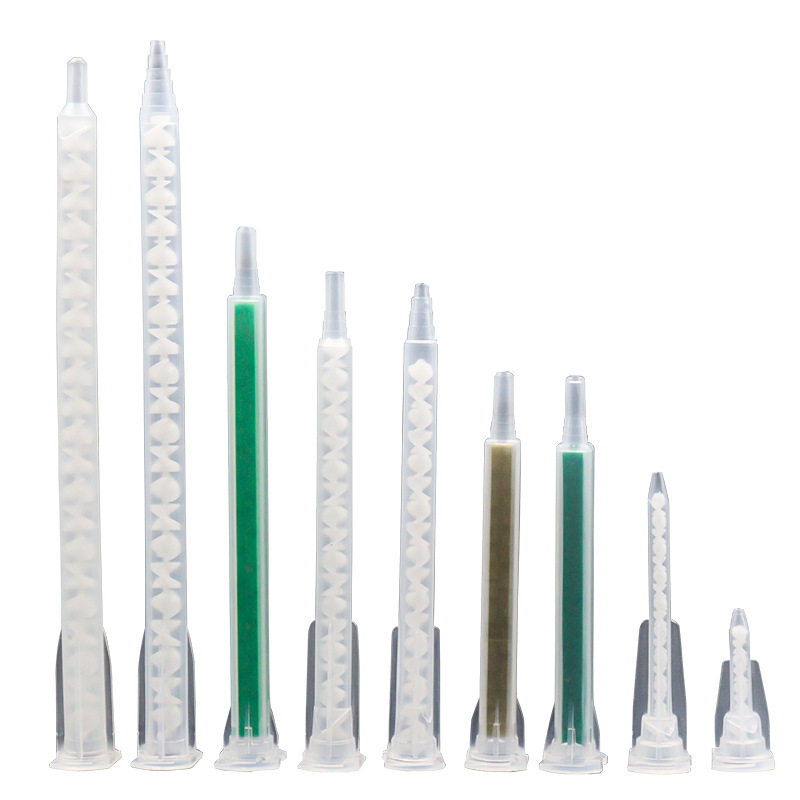 50 stks Epoxy Statische Mixer Lijmen Doseren Mengmondstuk Hars AB Lijmen Mengbuis voor Twee Componenten Vloeistof Mengmachine