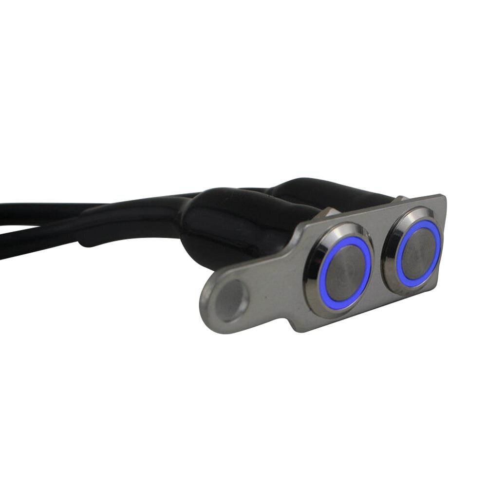Universal 12V Waterproof Motorcycle Handlebar Switch Double ON-OFF Horn Starter Kill Button Motorbike Accessories