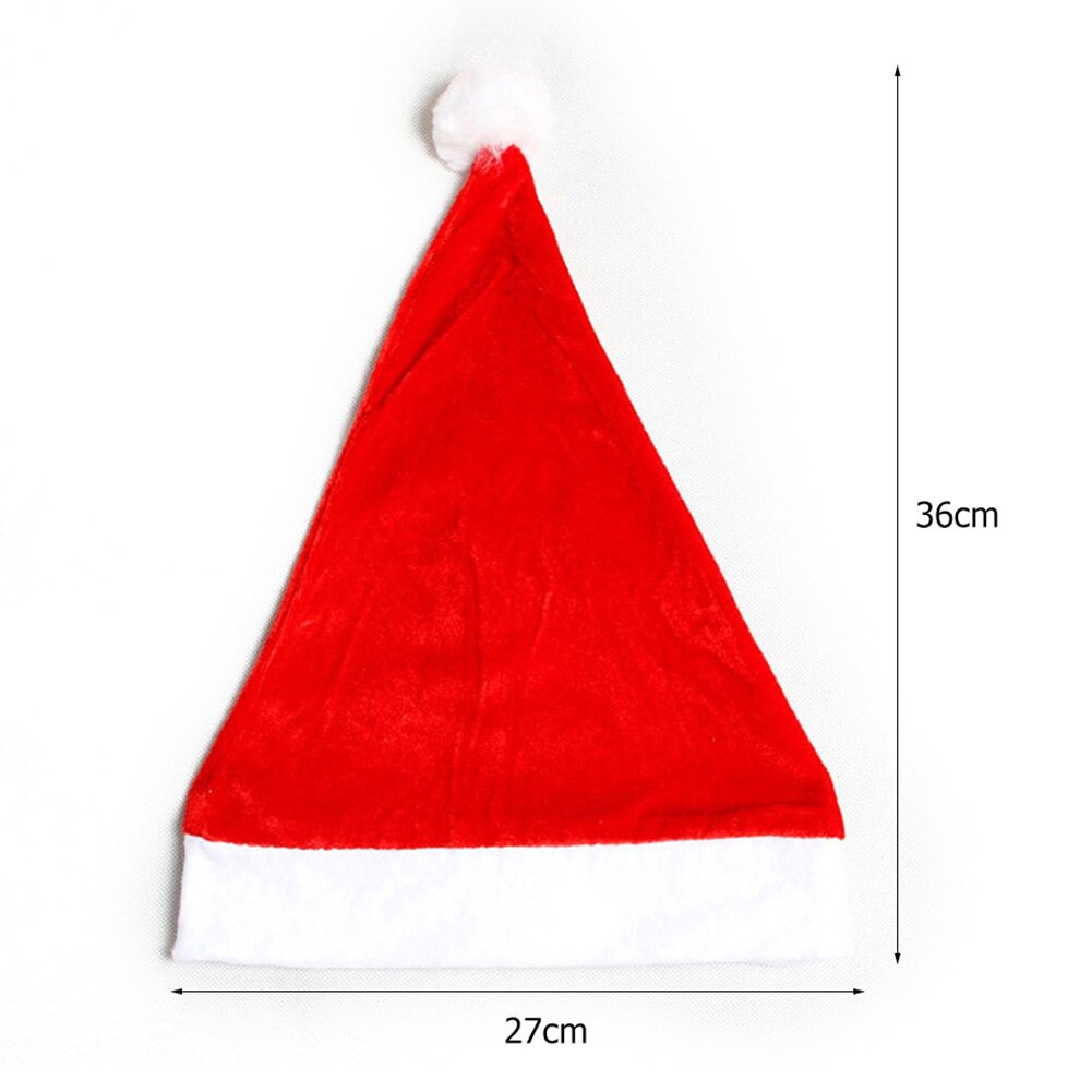 1Pcs Kerstman Cap Kerst Hoed Voor Kinderen Volwassen Kerst Ornamenten Kerstman Hoeden Thuis Xmas Party Cap Festival Kostuum