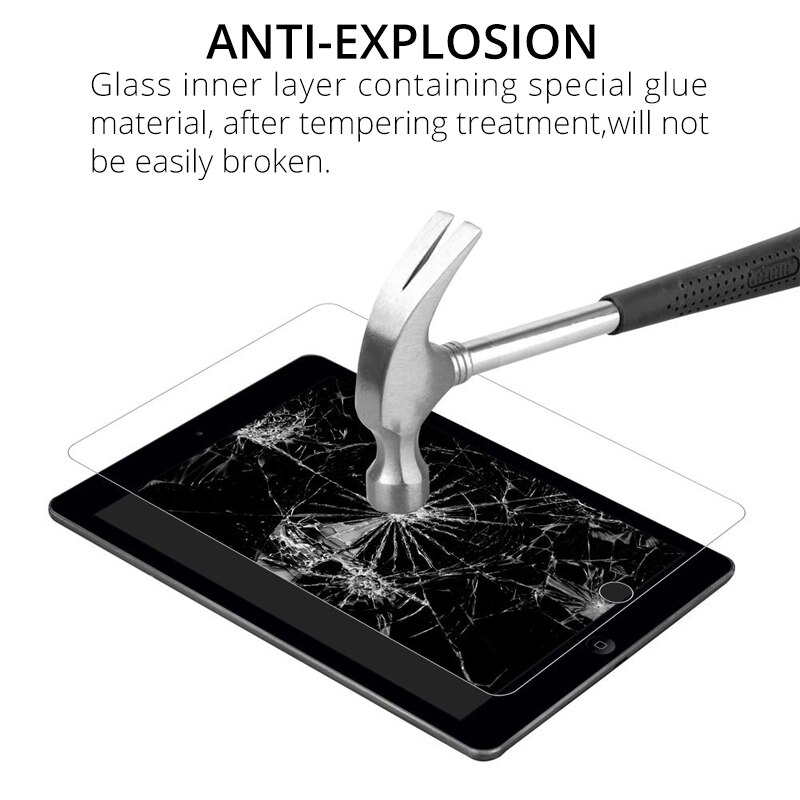 2 packs gehard glas screen protector voor iPad 10.2 7th generatie screen protector voor iPAD 10.2 ''anti explosie film