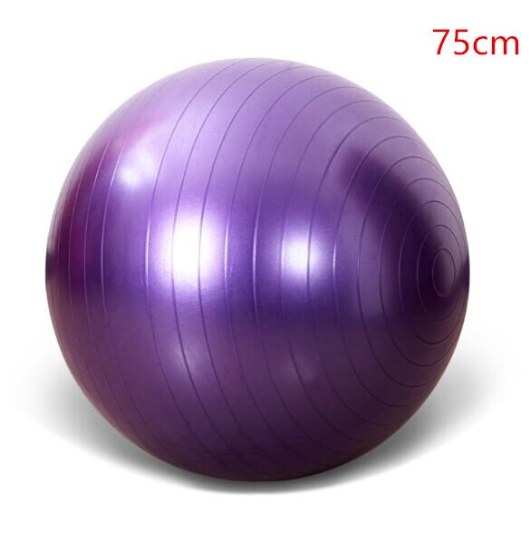 Sports Yoga Balls Bola Pilates Fitness Gym Balance Fitball Exercise Pilates Workout Massage Ball 45cm 55cm 65cm 75cm: 75cm Purple