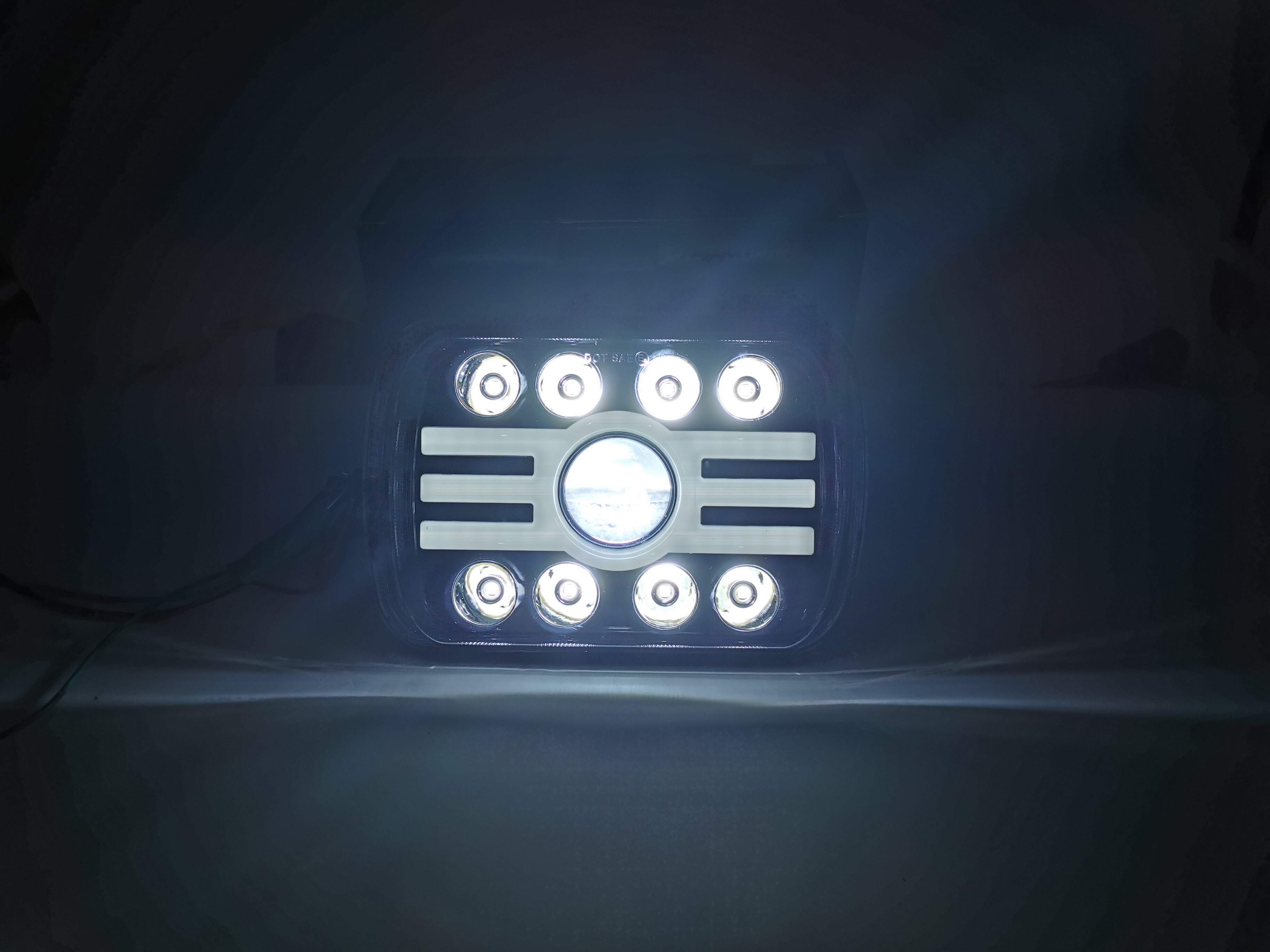 500w 7 x 6 " 5 x 7 " led phare hi lo beam drl 6000k pour jeep cherokee xj