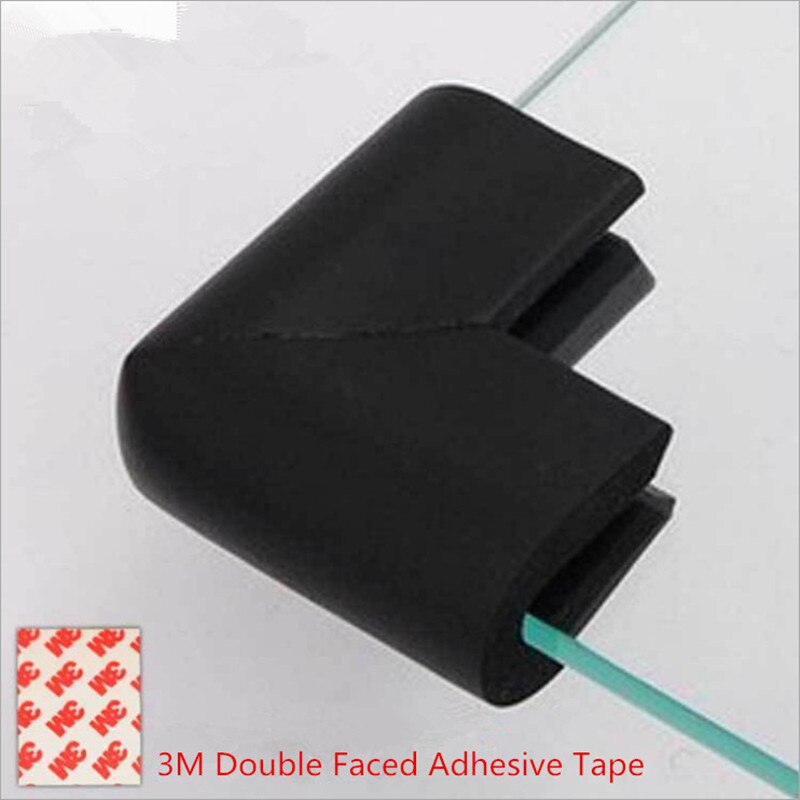 4 stk/partij U-vorm Corner Protector Baby Veiligheid Zachte Edge Guards Zuigeling Glazen Tafel Edge & Corner Guards Met 3M Sticker