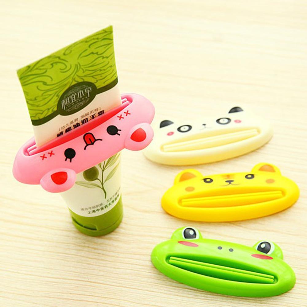 3pcs Toothpaste Squeezer Cartoon Animal Shaped Tube Squeezer Clip for Toothpaste Facial Cleanser Dispenser Bathroom Accessories