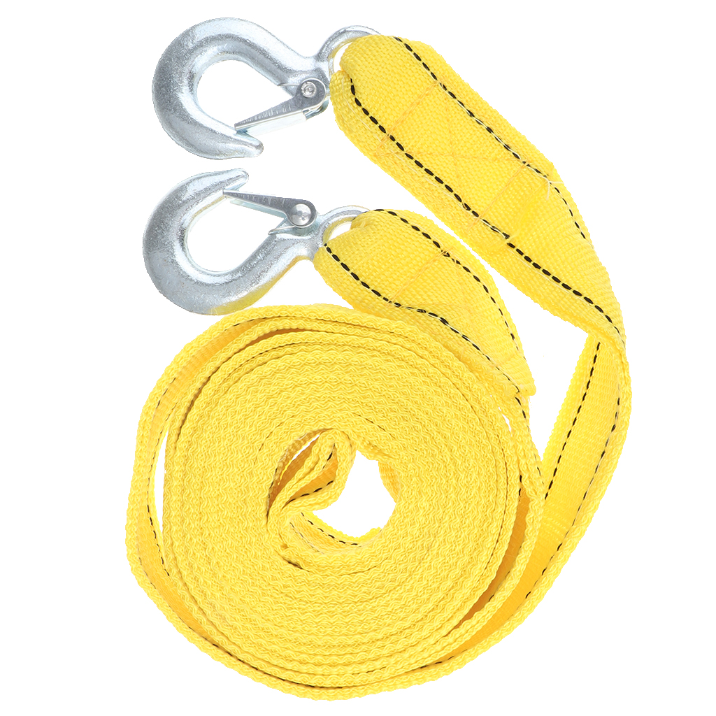 4m X 4.3cm 5 Tons Trailer Strap Double Layer Nylon Strip Color Yellow