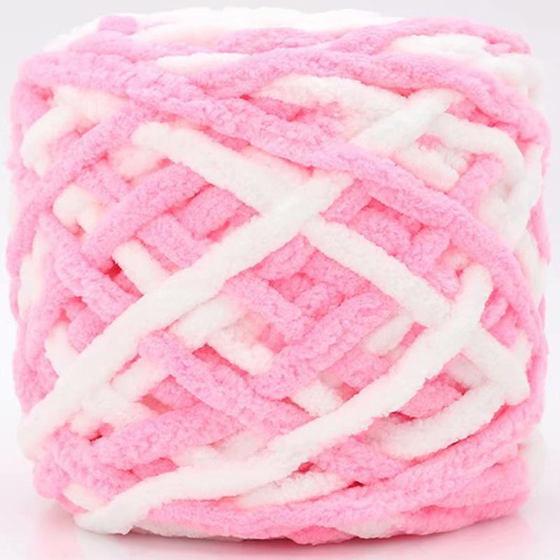 Mélange de fils de laine Chenille en Polyester, 100g par boule, laine mélangée au lait doux, pour le tricot à la main, bricolage, Crochet, chapeau, écharpe, fourrure: 14