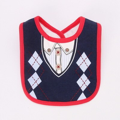 Stereoscopic Removable Baby Bibs Waterproof Tuxedo Kids Bib Saliva Towel Tie Gentleman Child Red Bow Dinner Feeding Bibs: model-8