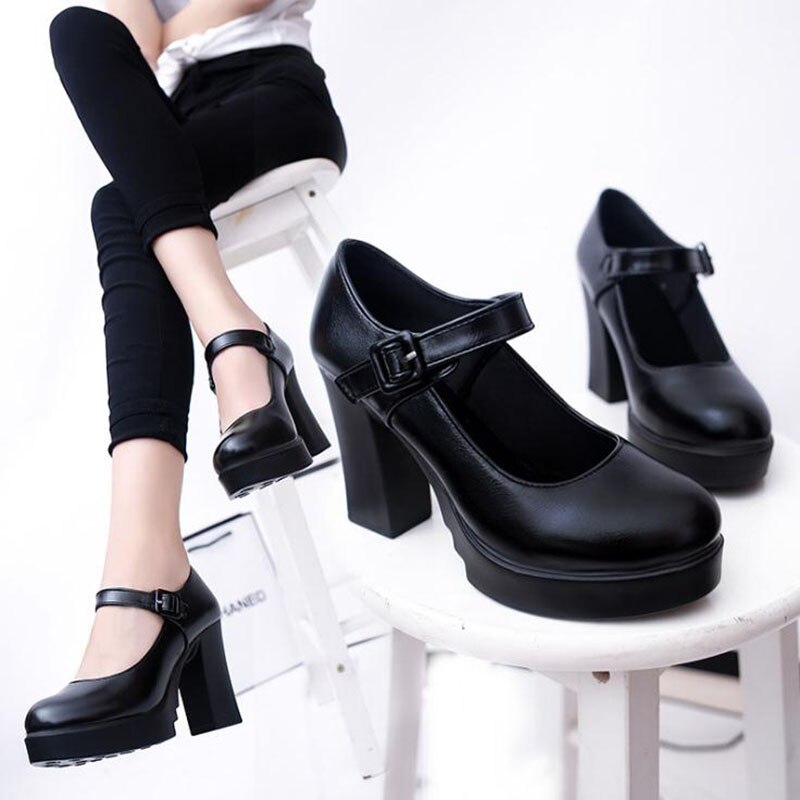 Léger et confortable carrière talon haut été Europe et amérique chaussures à talons hauts à plate-forme imperméable à talons hauts