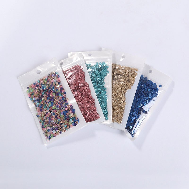 Pailettes 4Mm Glitters Sequin Platte Ronde Losse Pailletten Naaien Bruiloft Decoratie Craft Scrapbook Diy Accessoires 2000Pcs