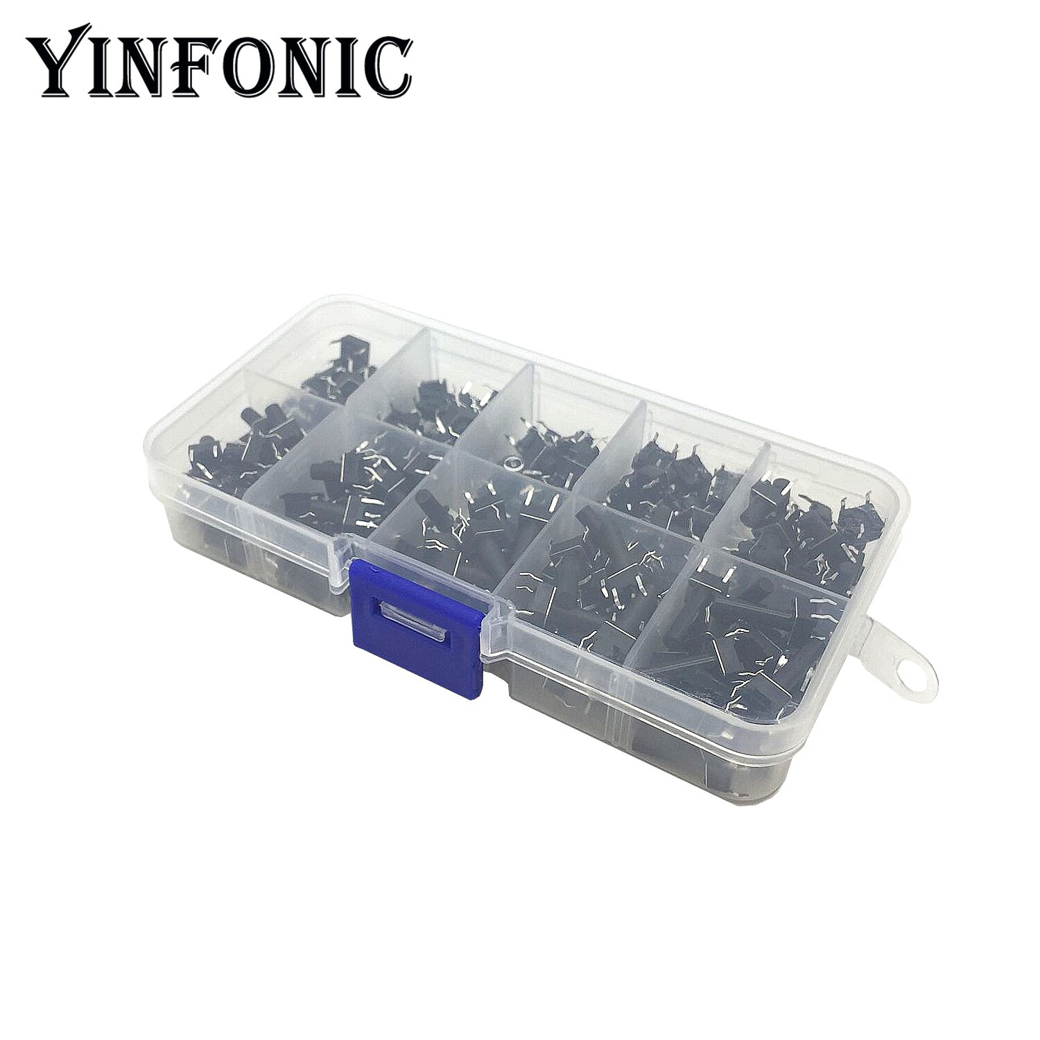 10 valores x20pcs 6x6x4.3-13hmm 4 pinos dip tact switch kit caixa de microswitch
