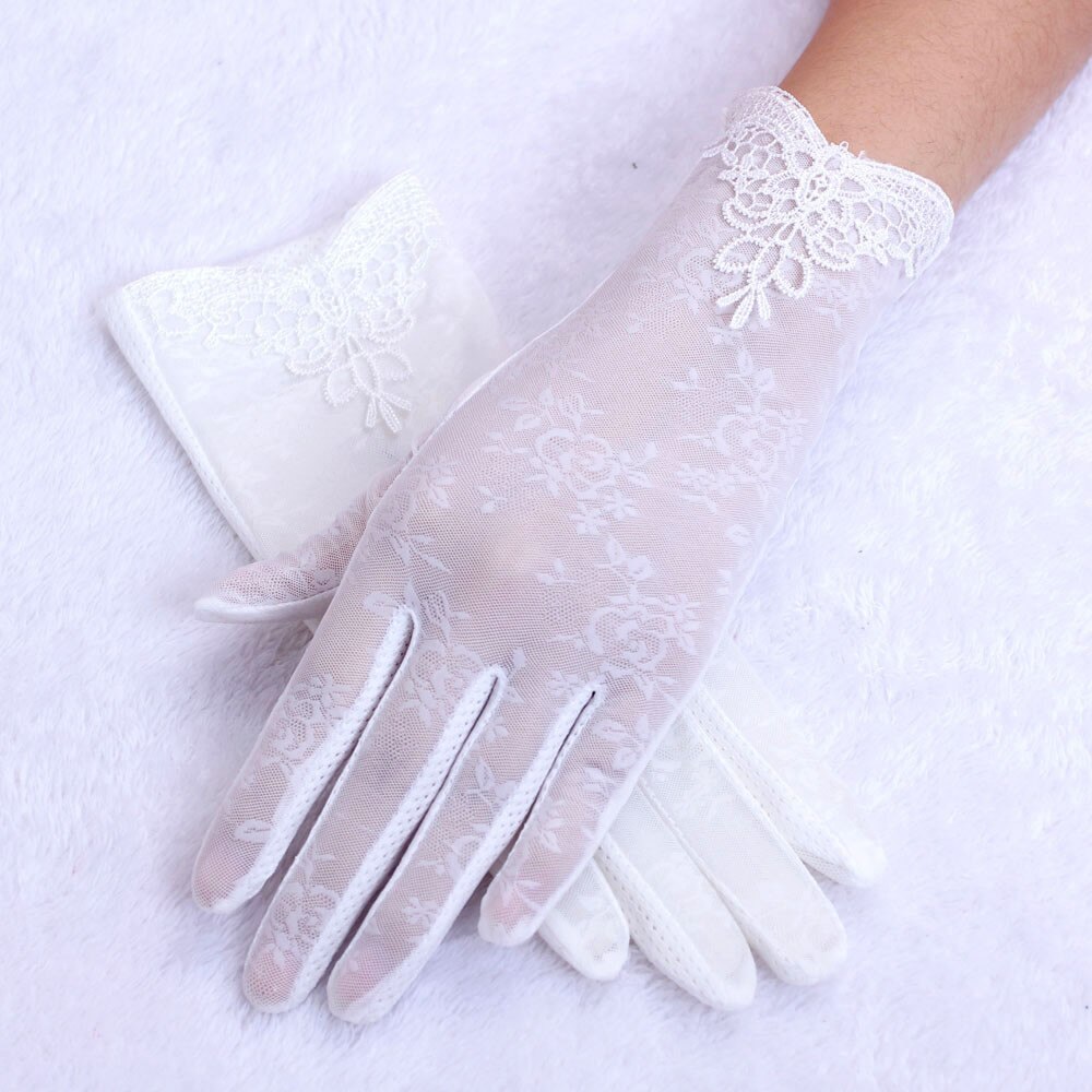 neue Stil frauen Handschuhe Sommer UV-Beweis Fahren Dünne Handschuhe Dame Handschuhe Spitze Handschuhe Heiße Verkäufe wolovey guantes