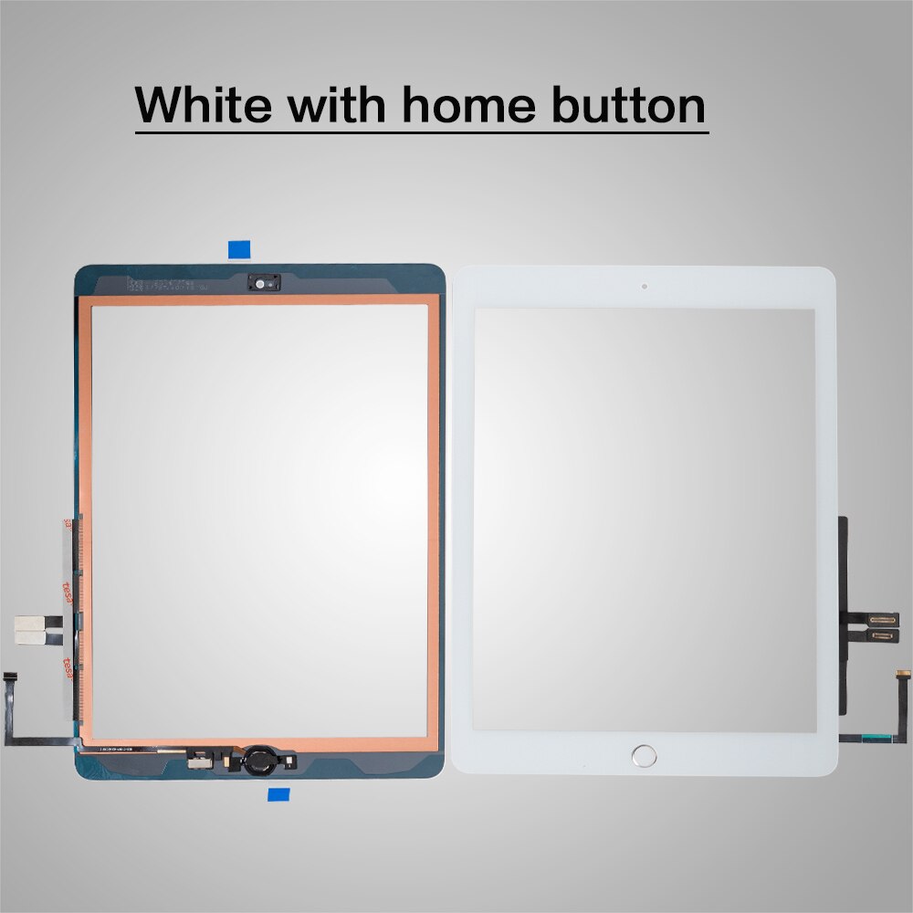 For iPad 9.7 Version) 6 6th Gen A1893 A1954 Touch Screen Digitizer Glass With Home Button +Tools+Tempered Glass