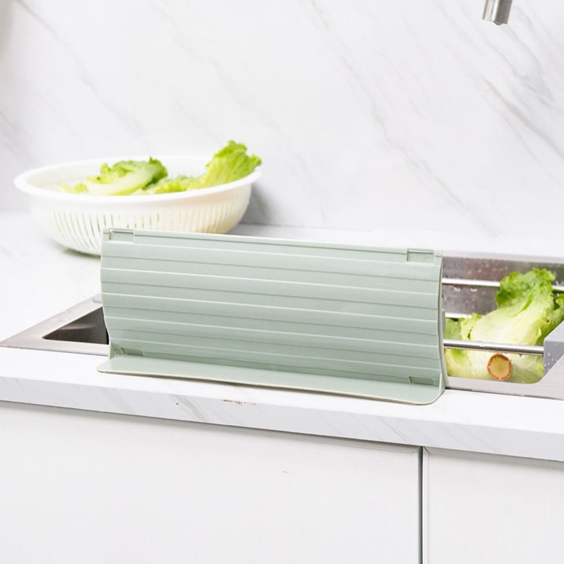 Aanrecht Splash Baffle Wassen Groente Fruit Protector Zuignap Sink Water Baffle E2S