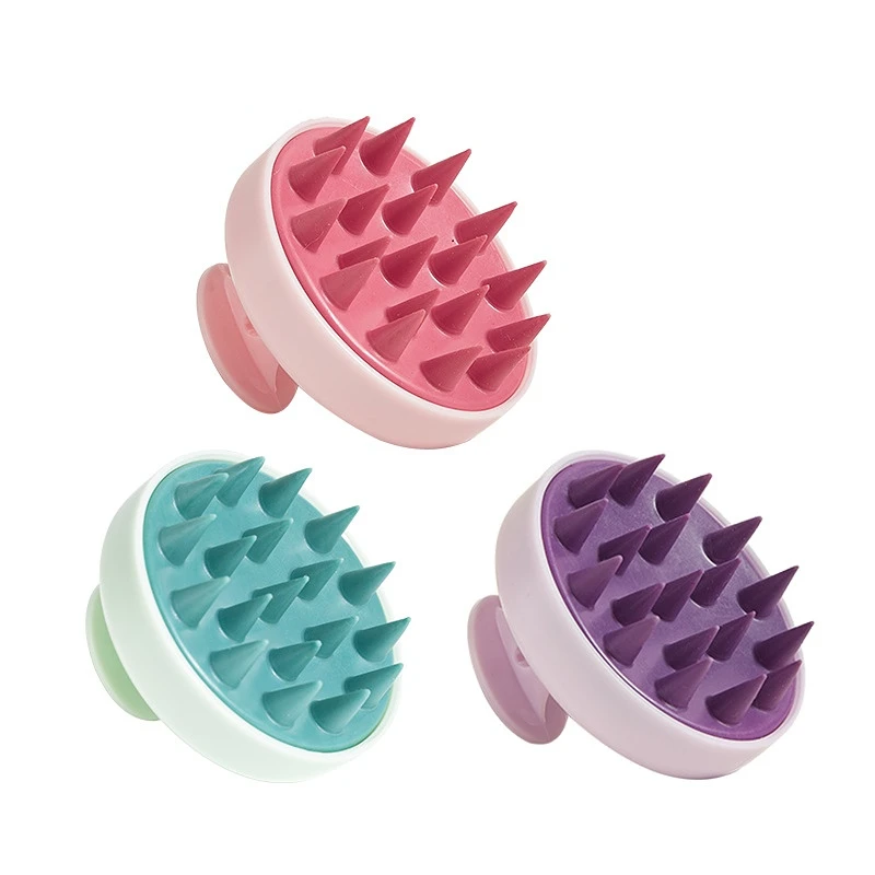 Siliconen Shampoo Hoofdhuid Haar Massager Hoofd Lichaam Hoofdhuid Massage Borstel Kam Haarwaskam Doucheborstel Bad Spa Massageborstel