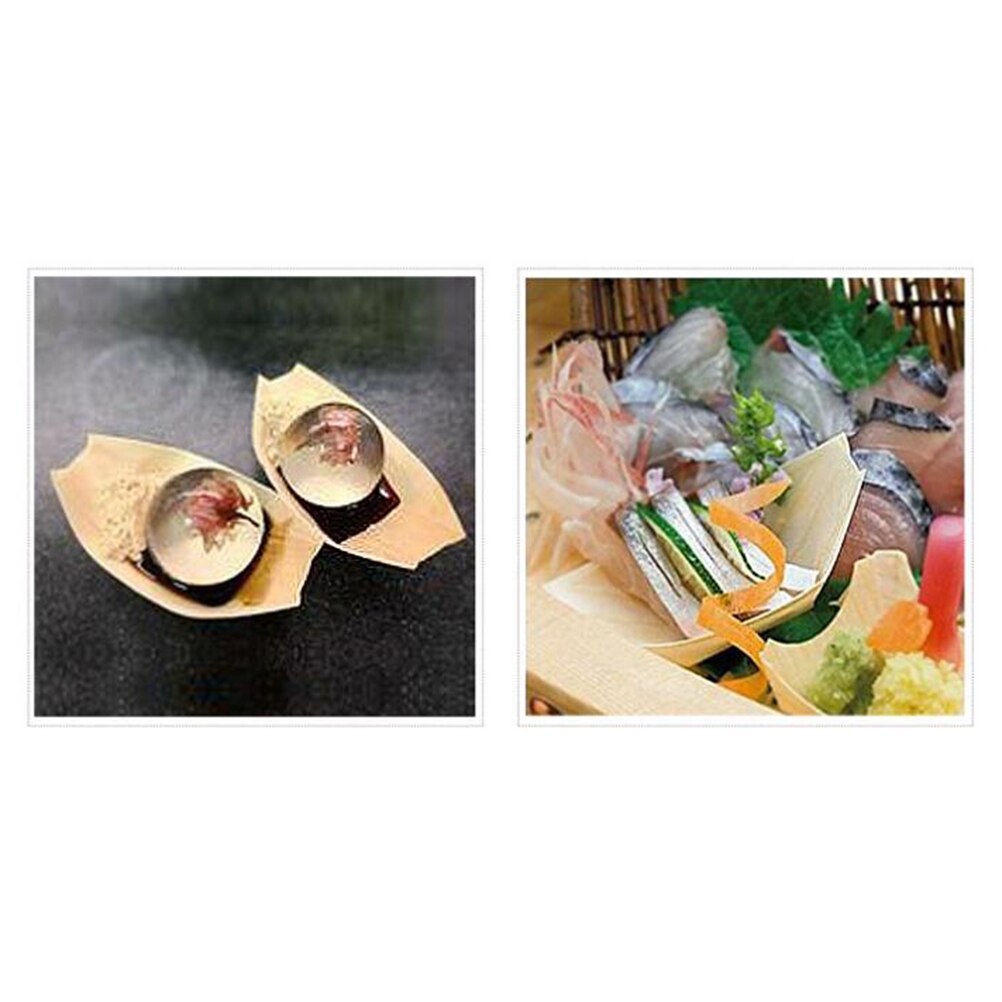 Food Tray Wooden Disposable Natural Birch Food Serving Tray Snack Tray Nibbles Tray for Caterers