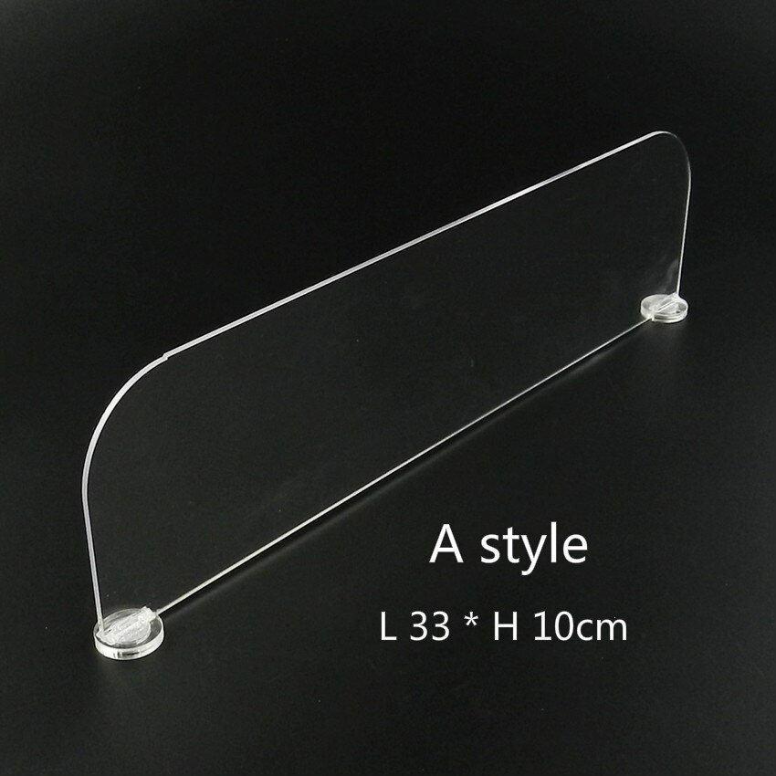 Magnetic Acrylic Commodities Separator Divider Merchandise Guard Strip Supermarket Display Rack: 3