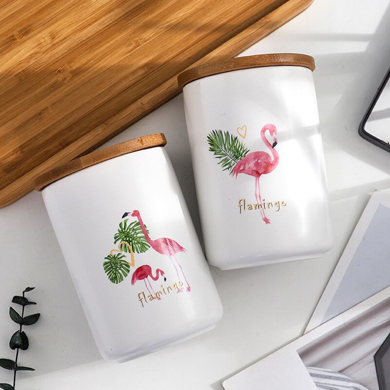 Conteneur de manger avec couvercle | Pot de stockage en céramique scellé pour épices réservoir bouteille de stockage de 480ML café thé Caddy bouteille de rangement de cuisine
