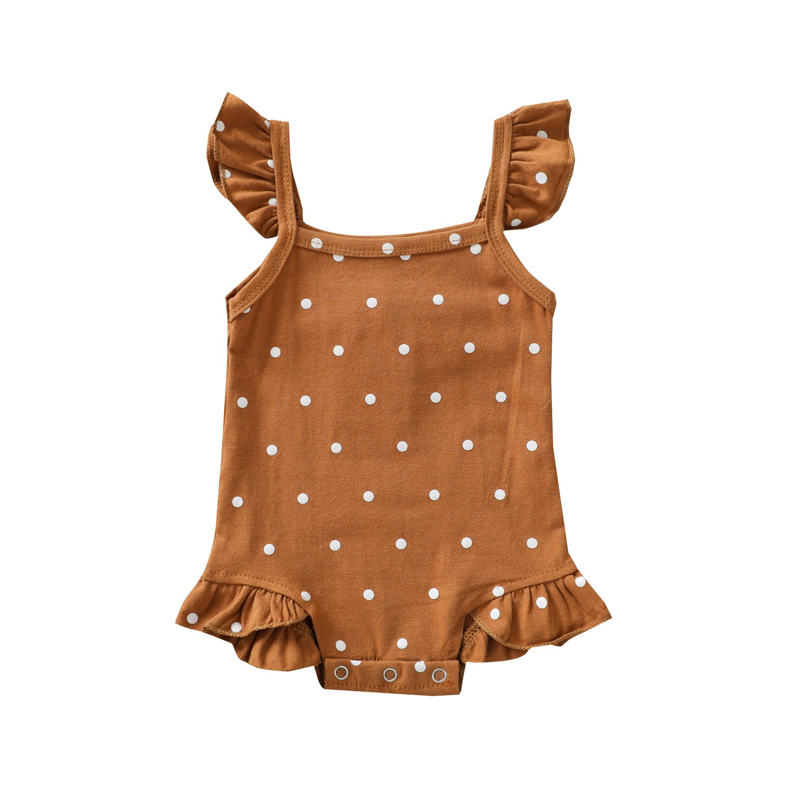 Pagliaccetto per neonato estivo pagliaccetto in cotone con volant senza maniche pagliaccetti per neonati moda abbigliamento per bambini