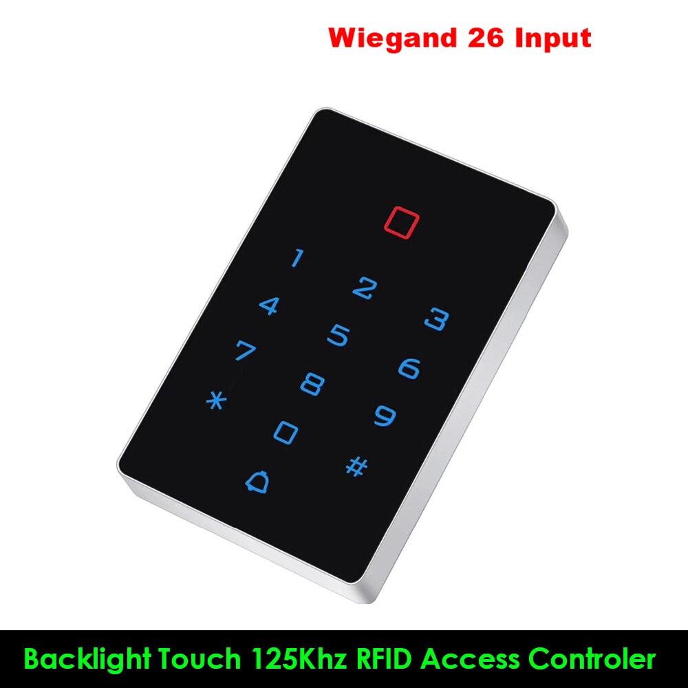 Backlight Standalone Keypad RFID Access Control Kit Electronic Door Access System Power 125KHZ Access Control Kits with WG 26
