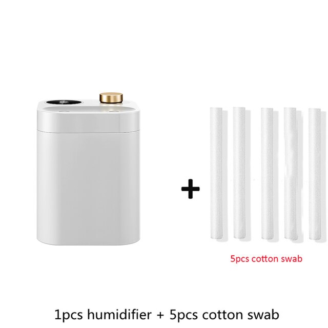 800ml Wireless Humidifier Aromatherapy Diffuser 2000mAh Battery Rechargeable Essential Oil Diffuser Ultrasonic Air Humidifier: White 5 month dosage