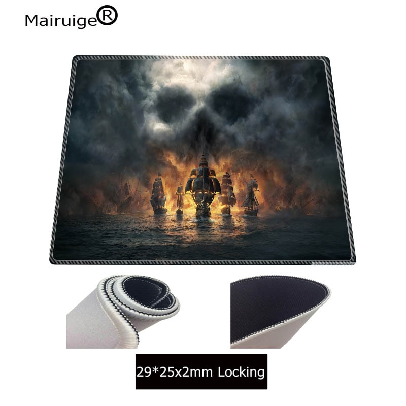 Mairuige 90X40CM Skull Ship Large Gaming Mouse Pad Lockedge Mouse Mat For Laptop Computer Keyboard Pad Desk Pad For Dota 2 CSGO