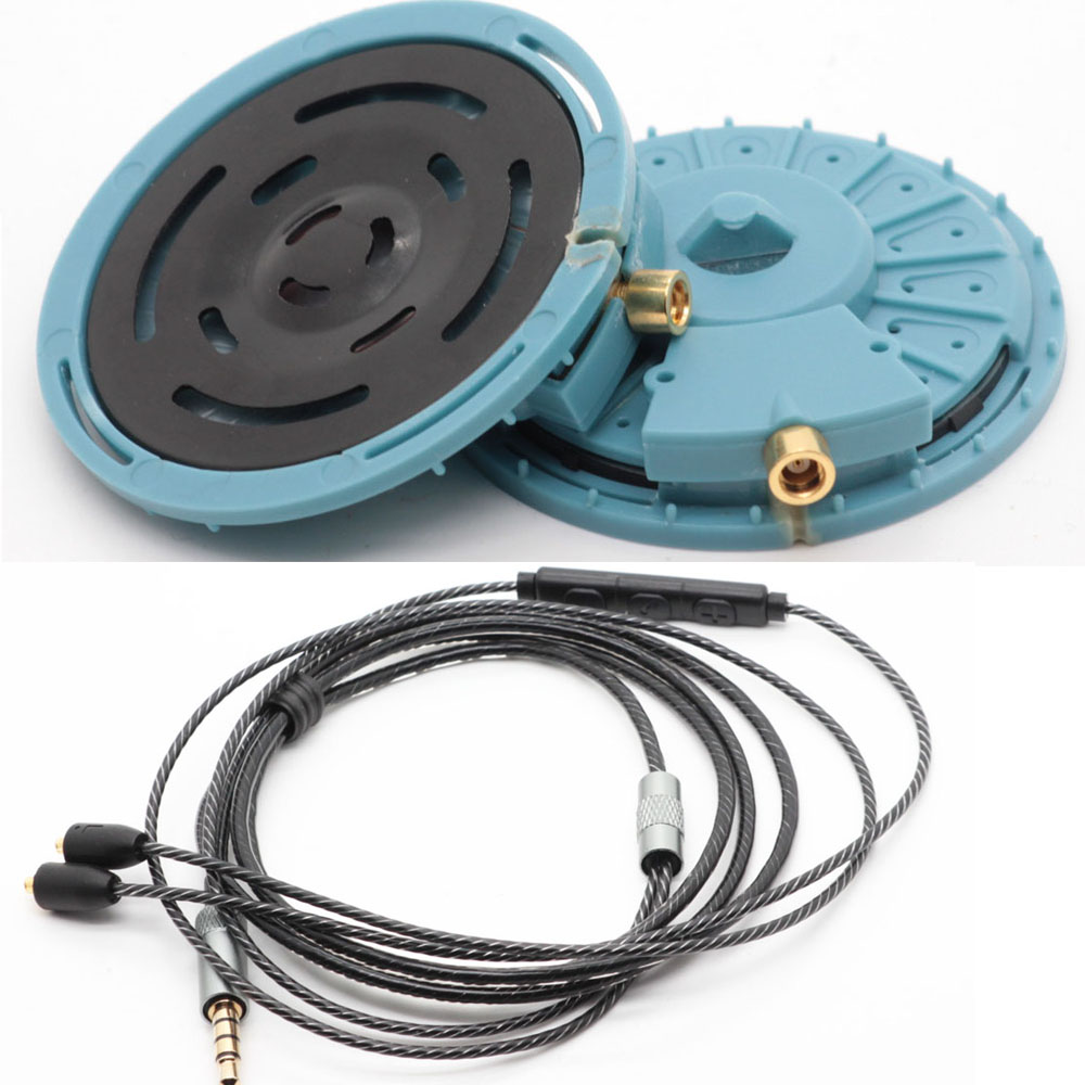 Bricolage casque haut-parleur pour KOSS PP Portable Portapro Porta-Pro pilotes HIFI Auriculares haut-parleurs MMCX prises câble détachable: Kaki
