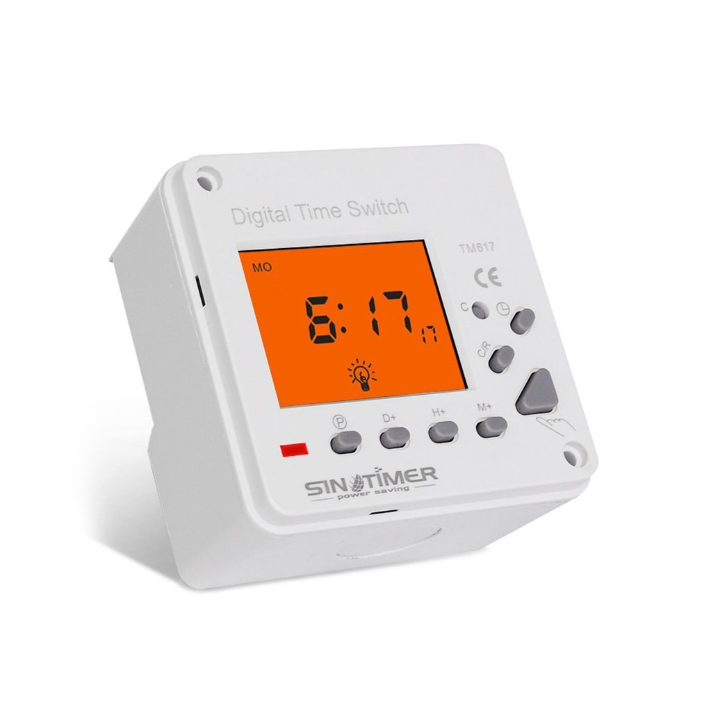 220/110V Super Large LCD Display Back-light 7 Days Weekly Digital Electronic Count Timer Lighting Time Switch Home Clock Alarm
