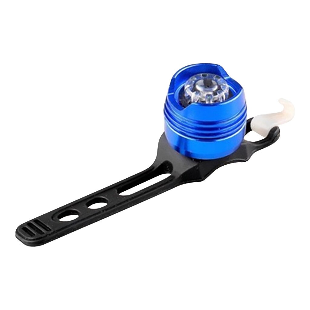 Led Waterdichte Fiets Fiets Voor Achter Staart Helm Rood Flash Lichten Veiligheidswaarschuwing Lamp Fietsen Veiligheidswaarschuwing Licht: Blauw