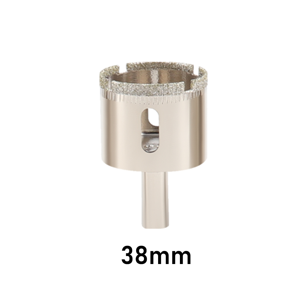 1Pc 3-100mm Sega a tazza per vetro Punte da trapano rivestite diamantate corona di perforazione per utensili elettrici in ceramica di marmo per piastrelle: Avorio
