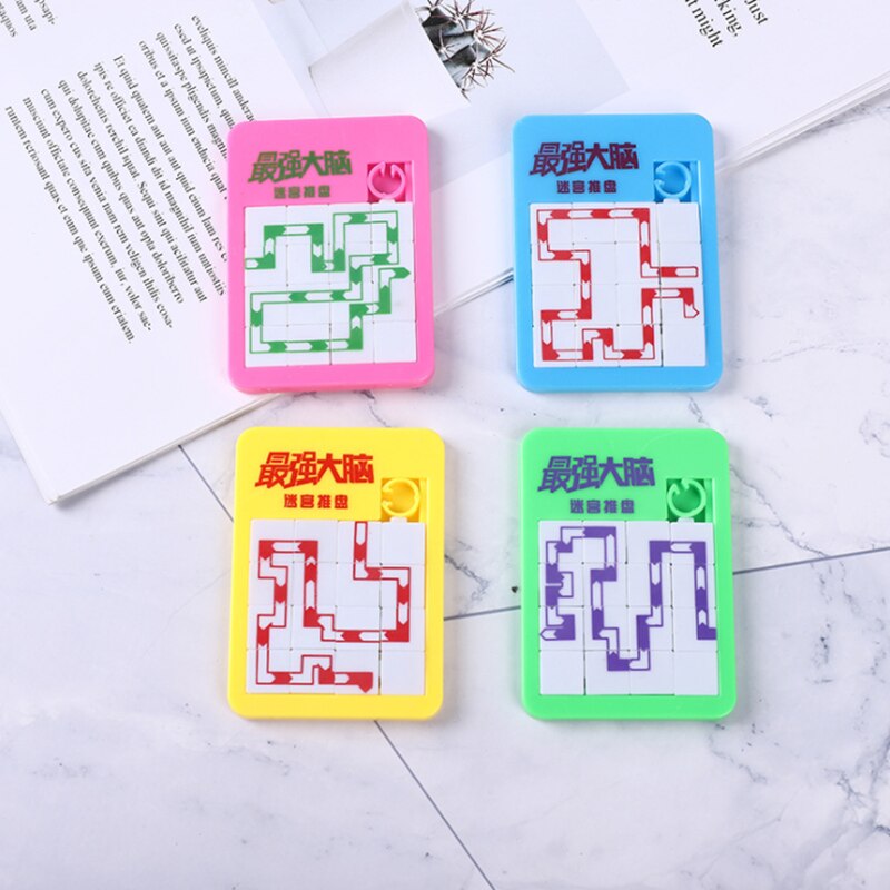 1Pc Vroege Educatief Speelgoed Te Ontwikkelen Voor Kinderen Jigsaw Digitale Nummer 1-16 Dier Cartoon Puzzel Game Brain Oefening mini Speelgoed: 1pc maze style