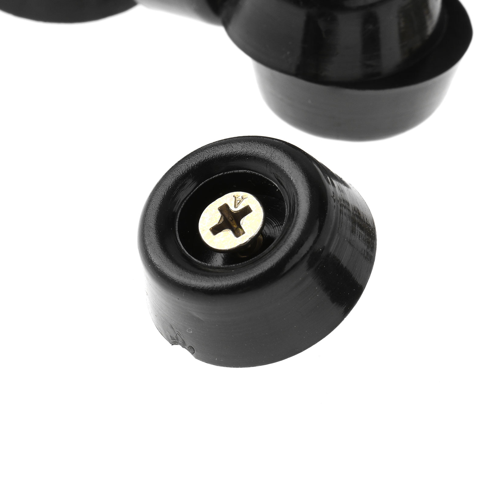 20 PVC Feet Pads Round Carpet Saver Chair Table Leg End Caps Glide Slider Gripper Anti Slip Furniture Mats Feet Cover with Screw