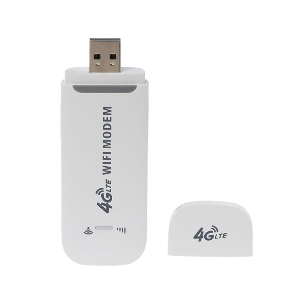 4G LTE Universal Router 150Mbps Dongle USB Network Card Unlocked Wireless Home High Speed Small WiFi Modem Adapter White