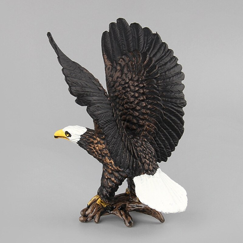 Simulated Bald Eagle Owl Model Realistic Bird Figurines Action Figure for Collection Science Educational Children Kids