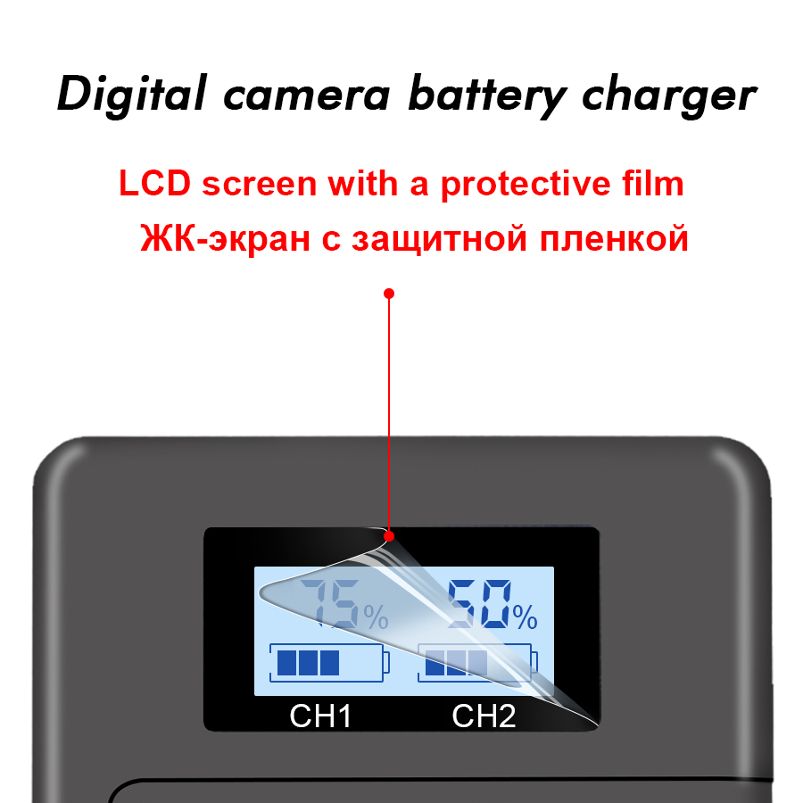 Caricatore LCD di USB di PALO LPE17 LP E17 LP-E17 per il caricatore di LP-E17 delle macchine fotografiche di Canon EOS 200D M3 M6 750D 760D T6i T6s 800D 8000D Kiss X8i