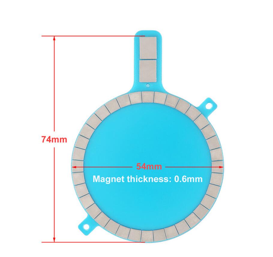 Magnetische ladehülle für kabelloses laden für iphone 12 mini , 12, 11 pro max, xs ,  xr 8 – starke magnetische rückseite mit magsafe-unterstützung: Default Title