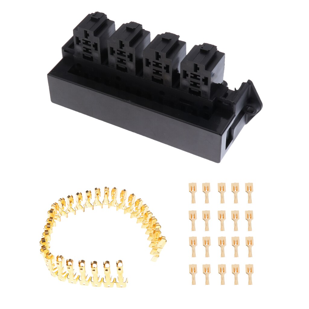 15 Way 5 Pin Relay Box Holder Socket Connector+Terminals