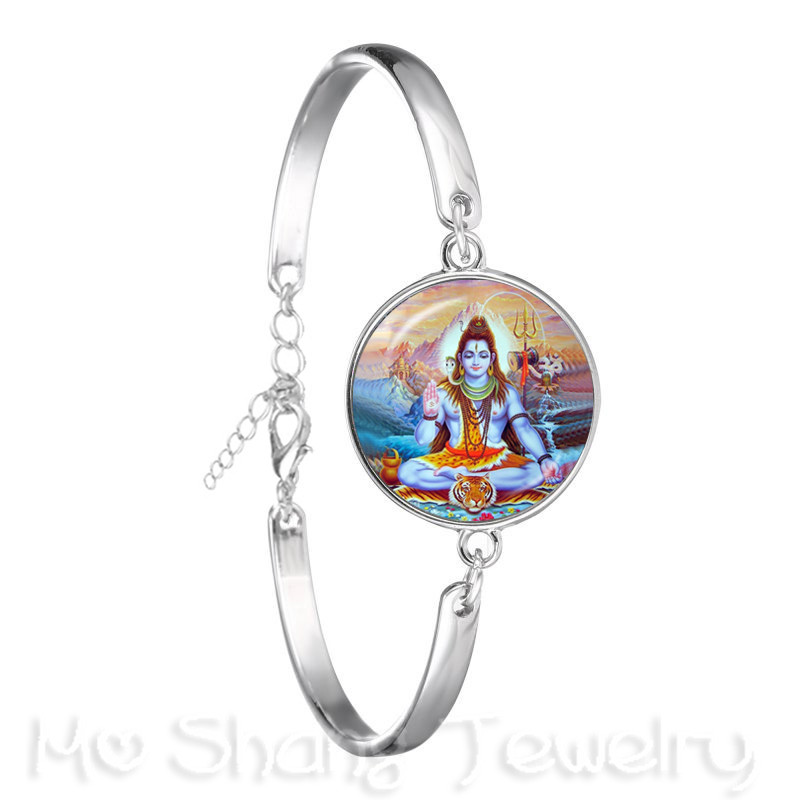Pulsera de la estatua de Ganesha, brazalete de cadena de budismo indio, Ganesha, Vinayaka, Dios, Vintage,: Chapado en cobre envejecido