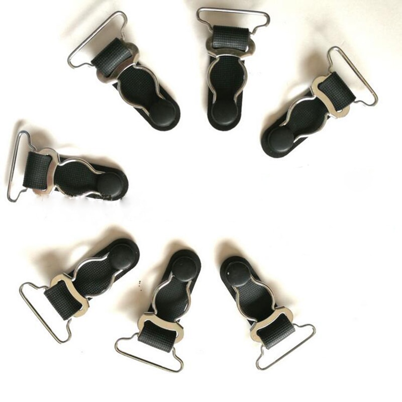 Liguero de pierna para mujer, tirantes altos hasta el muslo, Clips de Metal, arnés de pierna, liguero, accesorios para cinturón, 120 Uds.