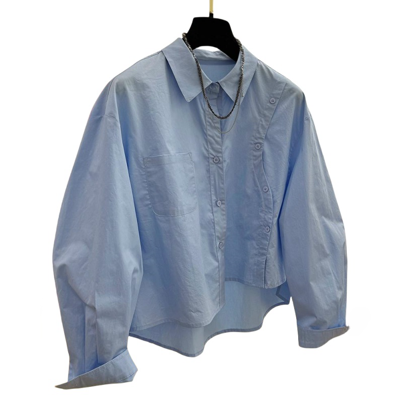 Chique Blouse 2024 Koreaanse Stijl Lange Mouwen Casual Office Lady Shirt Losse Dameskleding Top Eenvoudige Shirts