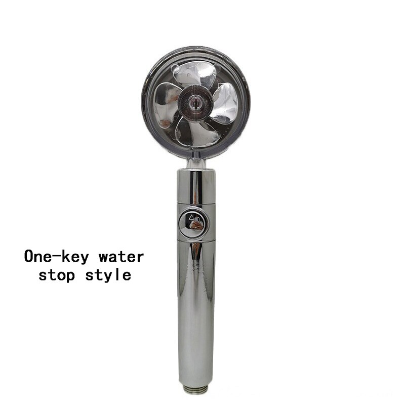 High Pressure Upgrade Shower Head 3 Modes Handheld Adjustable Water Saving ShowerHead Pressurized Spray Nozzle Bathroom Supplies: Type C silver