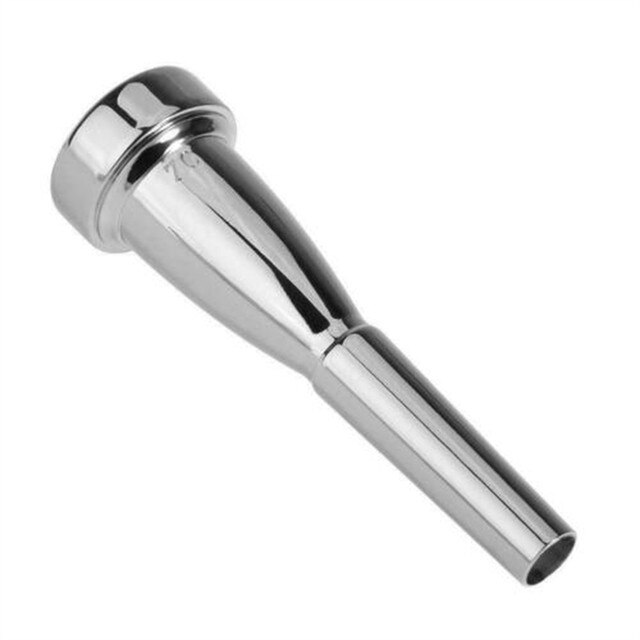 Profissional trompete bocal meg 3c 5c 7c tamanho para bach iniciante exercitador parte liga trompete dedo exercitador acessório: Silver 7C